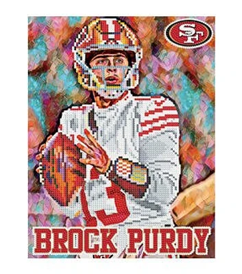 Sporticulture 16" x 13" San Francisco 49ers Brock Purdy Diamond Painting