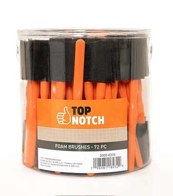 72ct Foam Paint Brushes by Top Notch