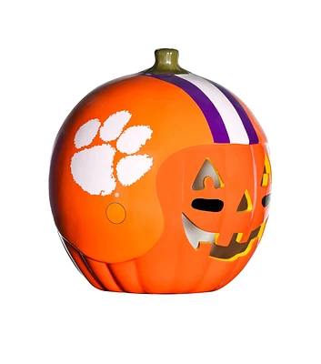 Sporticulture 10" Collegiate Clemson Tigers Ceramic Pumpkin Helmet