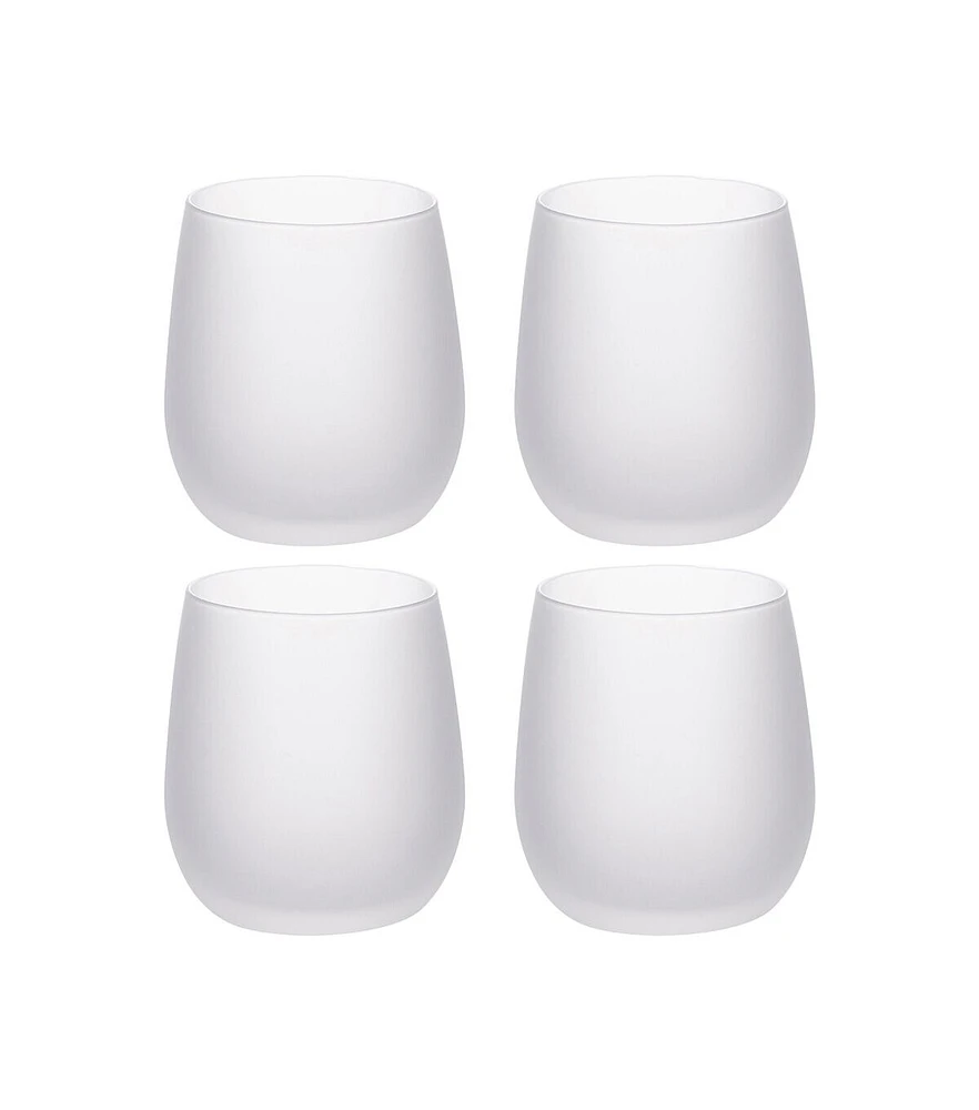 Craft Express 300ml Frosted Stemless Glass 4pk