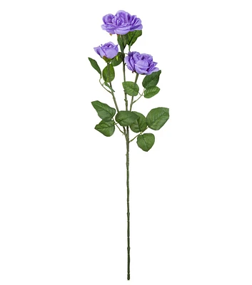 31" Purple Cabbage Rose Stem by Bloom Room