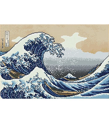 Diamond Dotz 25.5" x 18.5" The Wave off Kanagawa Square Painting Kit