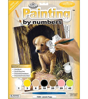 Royal Langnickel Junior Paint By Number Kit Labrador Puppy