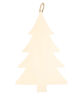 11" Christmas Unfinished Wood Hanging Tree by Park Lane