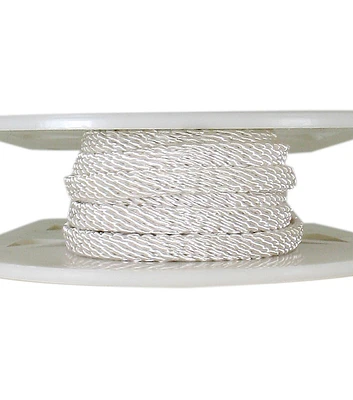 White Braided Rayon Trim