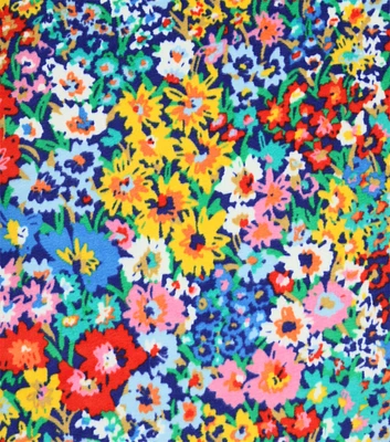 Spring Multicolor Ditsy Floral Luxe Fleece Fabric