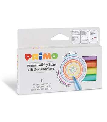 Primo 6ct Glitter Markers