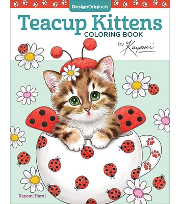 Design Originals Teacup Kittens Coloring Book