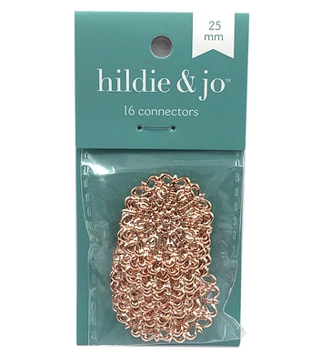 25mm Rose Gold Filigree Connectors 16pk by hildie & jo