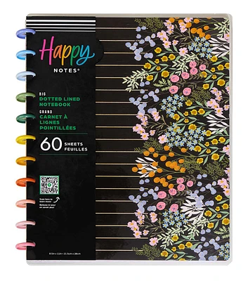 Happy Planner 60 Sheet Soft Florals Dotted Lined Big Notebook