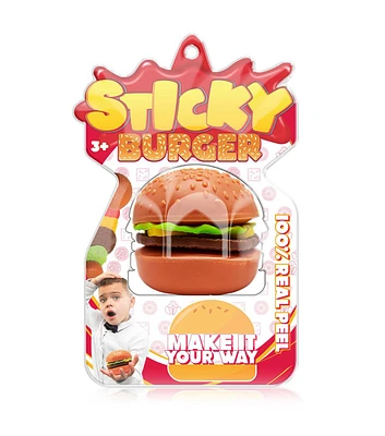 8" Sticky Burger Sensory Toy