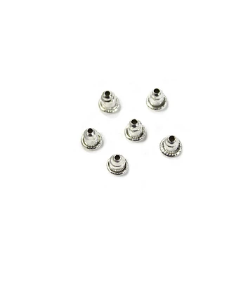 6pk Silver Metal Bullet Earring Backs by hildie & jo