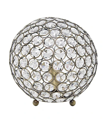 All The Rages 8" Metal Crystal Sphere Lamp