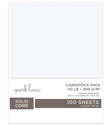 100 Sheet 8.5" x 11" 200gsm Cardstock Paper Pack by Park Lane