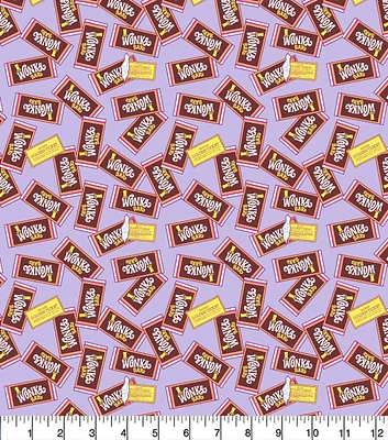 Willy Wonka Wonka Bar Cotton Fabric