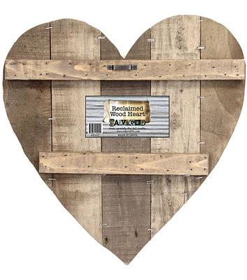 Salvaged Pallet Sign Blank 14''x14'' Heart Reclaimed