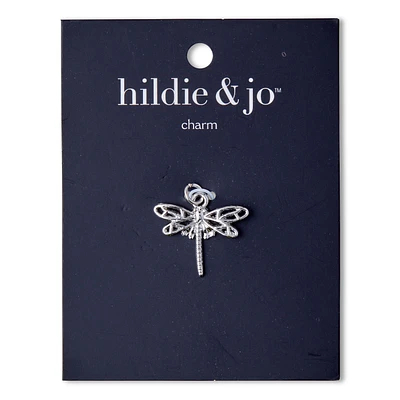 Silver Dragonfly Charm by hildie & jo