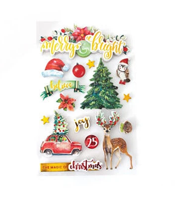 Paper House 9" Merry Bright Christmas Stickers