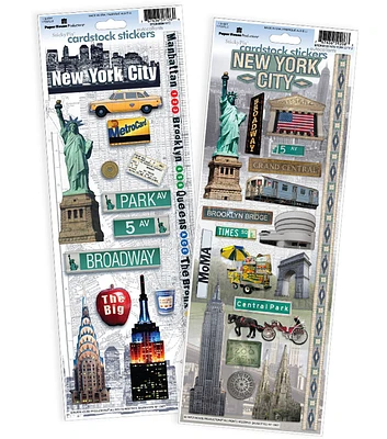 Paper House New York Cardstock Sticker 2pk