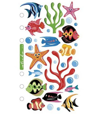 Sticko Vellum Stickers Tropical Fish