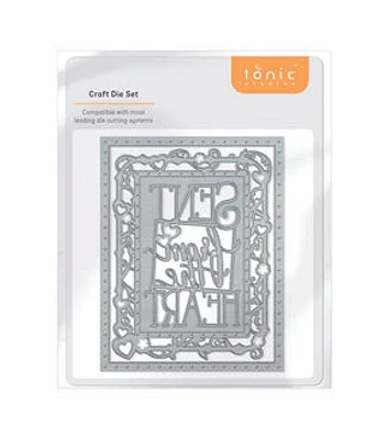 Tonic Studios 4" The Heart Frame Die Set 2ct