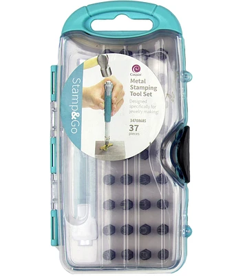 Stamp & Go Metal Stamping Tool Kit Silver Teal