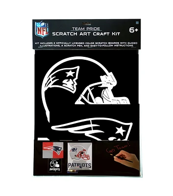 Sporticulture 2ct NFL New England Patriots Scratch Art Kit