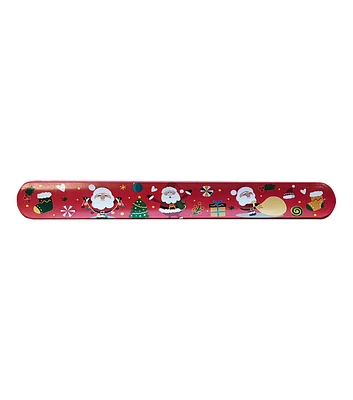 8" Christmas Snow Scene Slap Bracelet Slap Bracelet