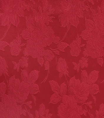 Tango Red Floral Jacquard Fabric by Casa Collection