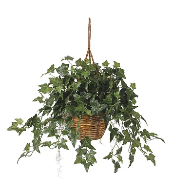 Nearly Natural English Ivy in Hanging Basket