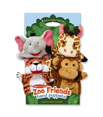 Melissa & Doug 4ct Zoo Friends Hand Puppets