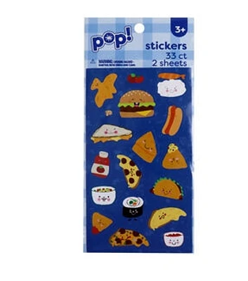 2 Sheet Food Sticker Book by POP!