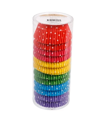 300ct Rainbow Dots Cupcake Liners by STIR