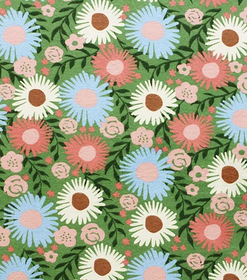 Mental Health Awareness Floral Super Snuggle Flannel Fabric