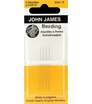 Beading Hand Needles Size 15 4 Pkg