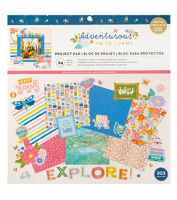 American Crafts 12" x 12" Paige Evans Adventures Scrapbook Kit