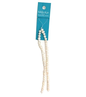 10" Freshwater Pearl Bead Strand by hildie & jo