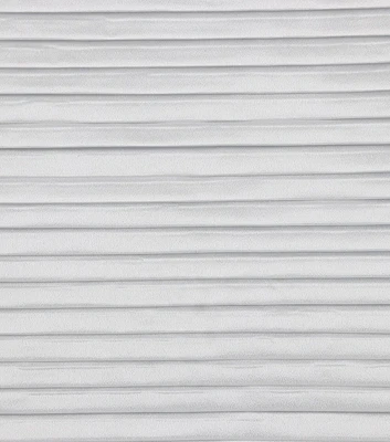 Bridal White Pleated Satin Fabric