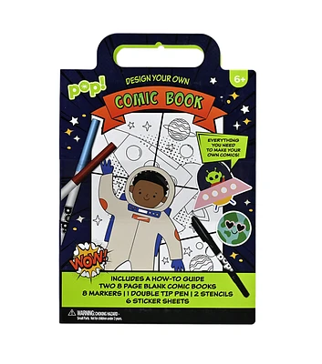 6 Sheet Space Design Your Own Story Activity Book by POP!