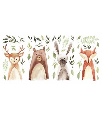 York Wallcoverings Wall Decals Watercolor Woodland Critters