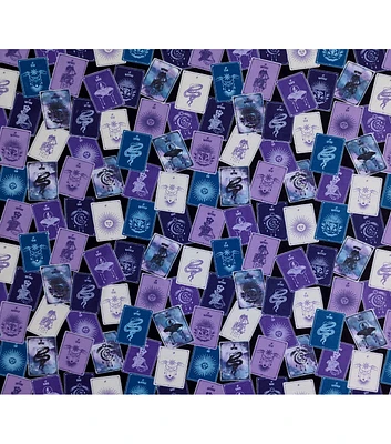 Tarot Cards on Black Super Snuggle Flannel Fabric