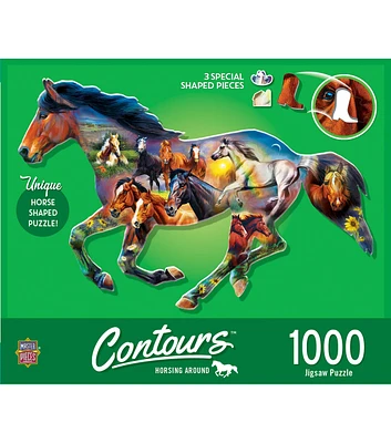 MasterPieces 38" x 25" Horsing Around Jigsaw Puzzle 1000pc