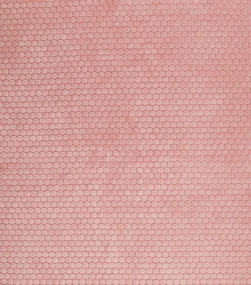 Embossed Honeycomb on Pink Sew Lush Fleece Fabric