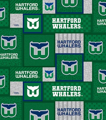 Hartford Whalers Fleece Fabric Patch