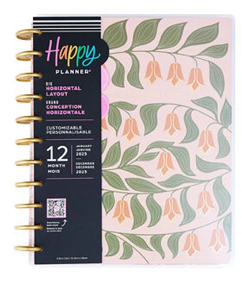 Happy Planner 12 Month 2025 Desert Rose Big Horizontal Planner