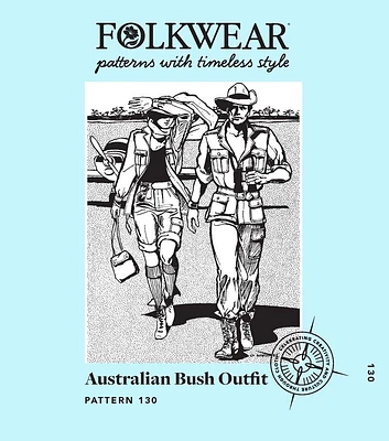 Folkwear 130 Men's & Women's Australian Bush Outfit Sewing Pattern