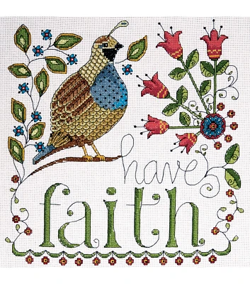 Design Works 10" Heartfelt Have Faith Counted Cross Stitch Kit