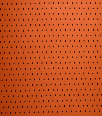 Halloween Black Dot On Orange Cotton Fabric