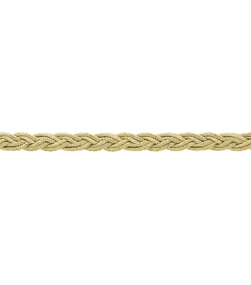 Simplicity Braided Metallic Trim Gold