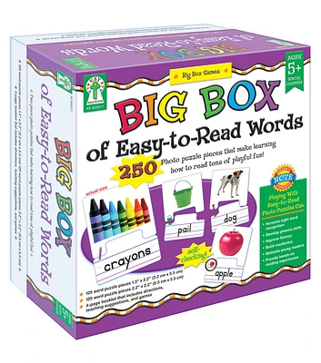 Carson Dellosa 250pc Big Box of Easy to Read Words Board Game